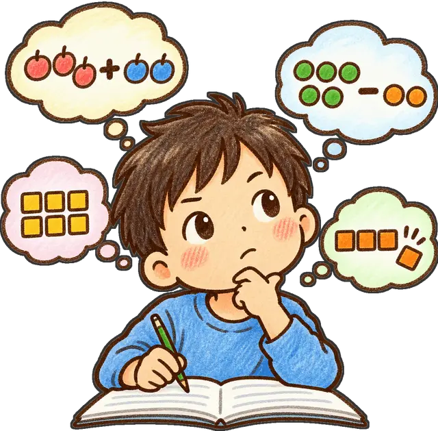 算数の計算の枠付き版