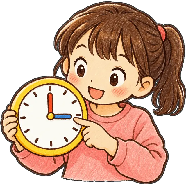 時計の学習の枠付き版
