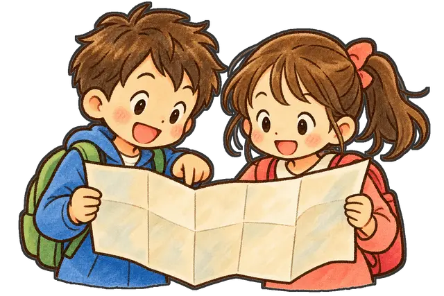地図の枠付き版