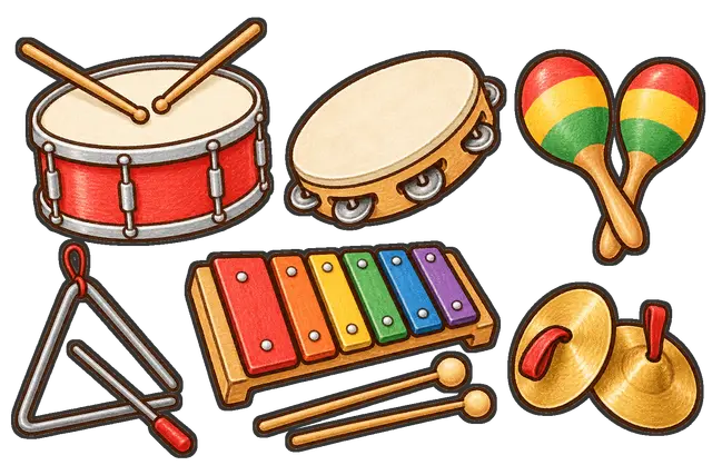 楽器セットの枠付き版