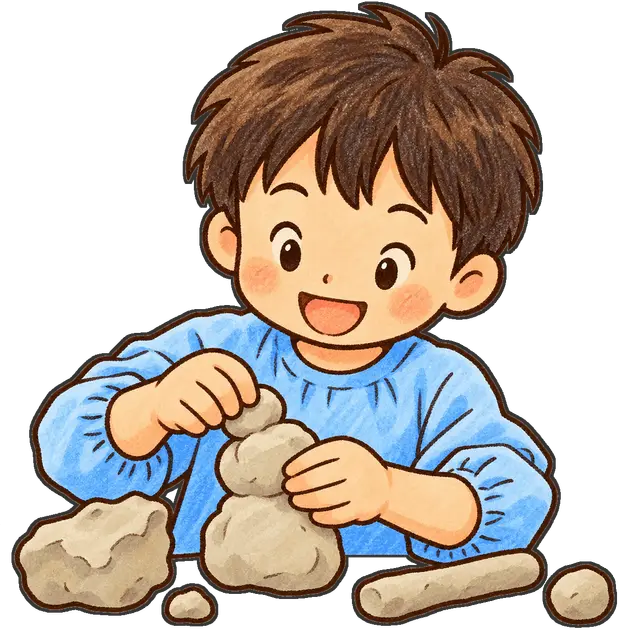 粘土工作の枠付き版