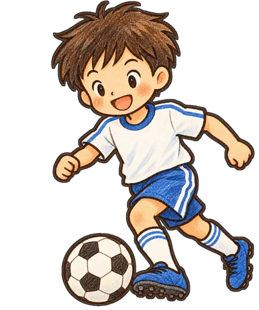 サッカーの枠付き版