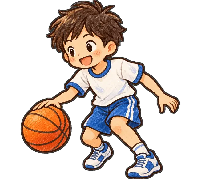 バスケットボールの枠付き版