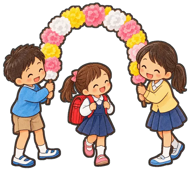 一年生を迎える会の枠付き版