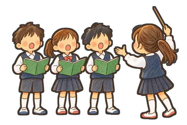 楽器演奏の発表の枠付き版