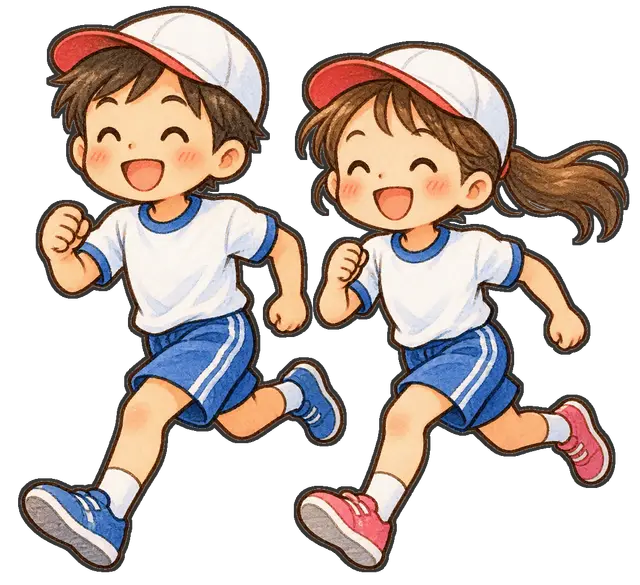 持久走の応援の枠付き版