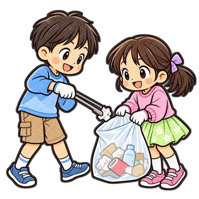 地域清掃の枠付き版