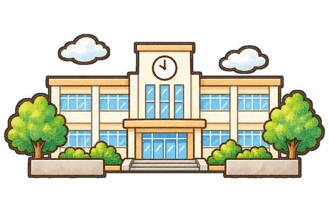小学校校舎の枠付き版