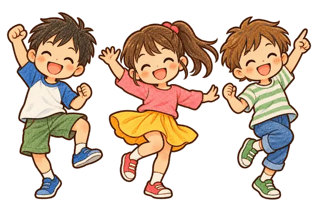 水彩のダンス