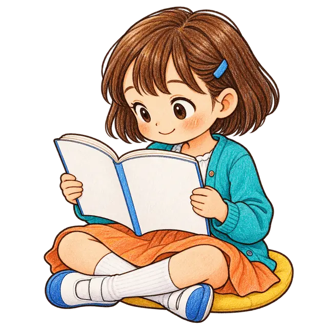 教科書を読む児童