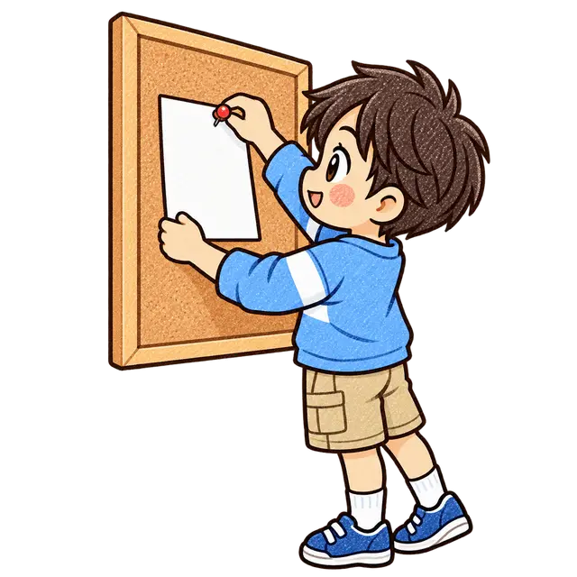 係活動の掲示の挿絵