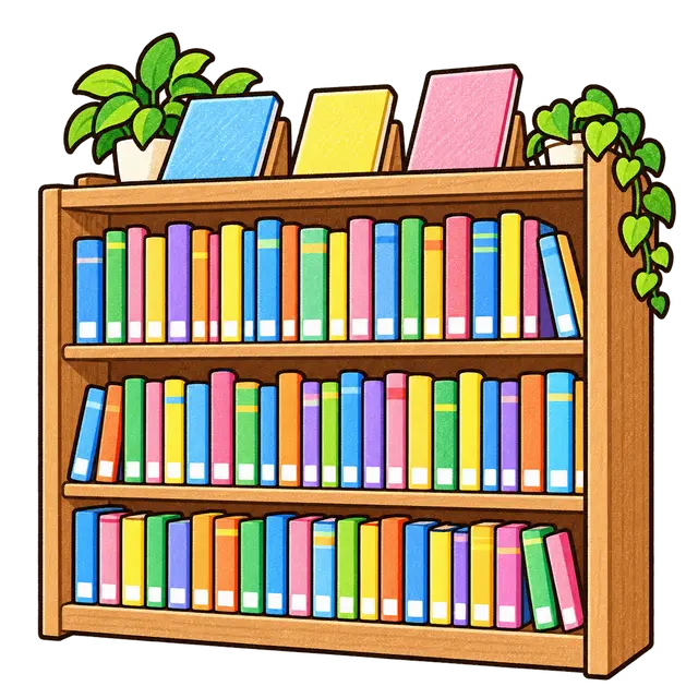 図書室の挿絵