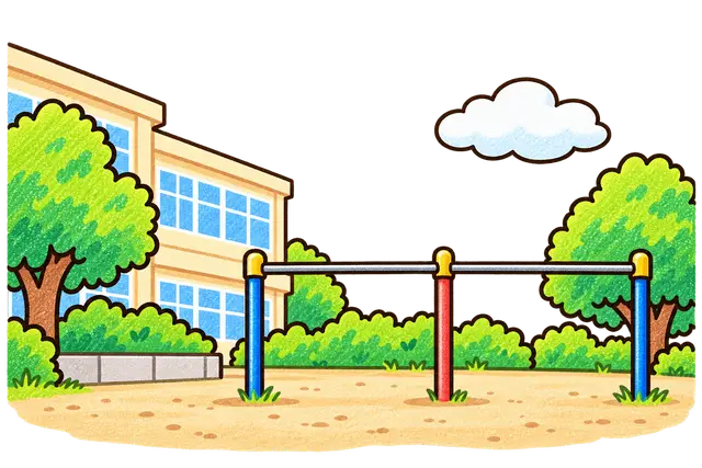 校庭の挿絵