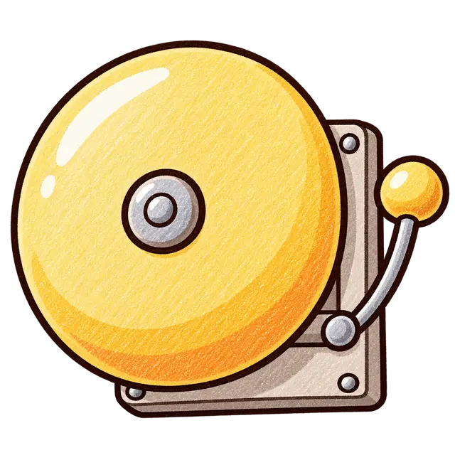 学校のチャイムの挿絵
