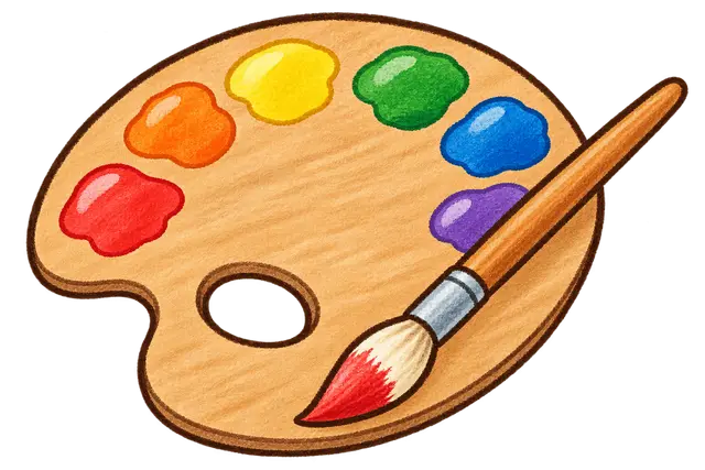 水彩の絵の具パレット